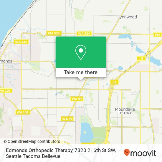 Mapa de Edmonds Orthopedic Therapy, 7320 216th St SW