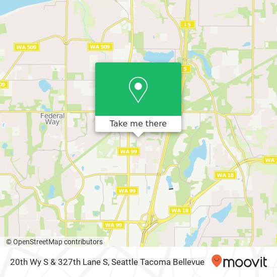 20th Wy S & 327th Lane S map