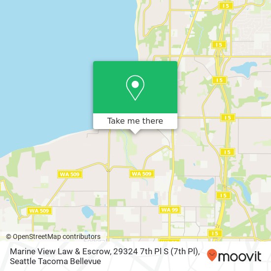 Marine View Law & Escrow, 29324 7th Pl S map