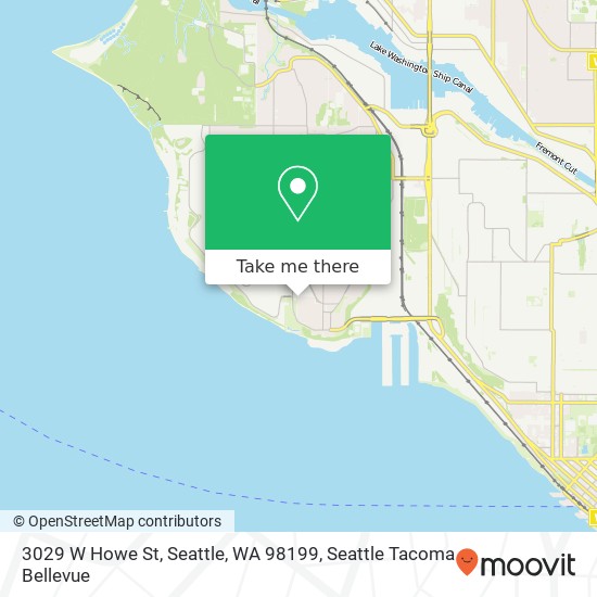 Mapa de 3029 W Howe St, Seattle, WA 98199