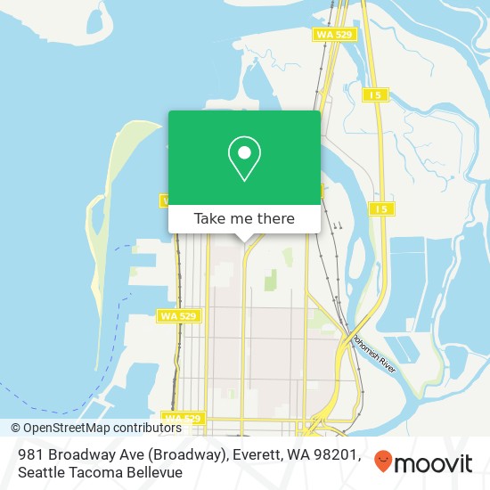 981 Broadway Ave (Broadway), Everett, WA 98201 map