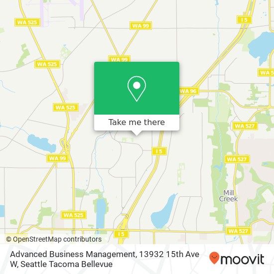 Mapa de Advanced Business Management, 13932 15th Ave W