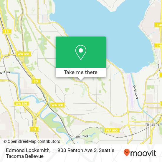 Mapa de Edmond Locksmith, 11900 Renton Ave S