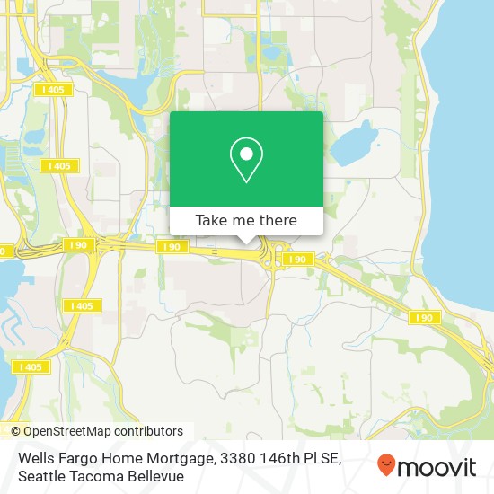 Mapa de Wells Fargo Home Mortgage, 3380 146th Pl SE