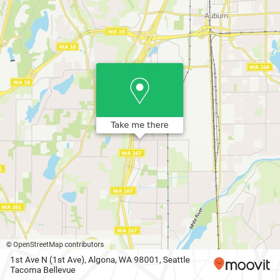 1st Ave N (1st Ave), Algona, WA 98001 map