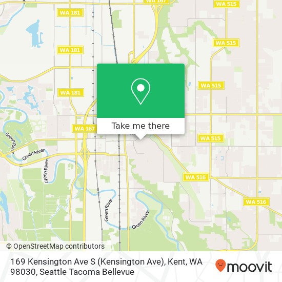 169 Kensington Ave S (Kensington Ave), Kent, WA 98030 map