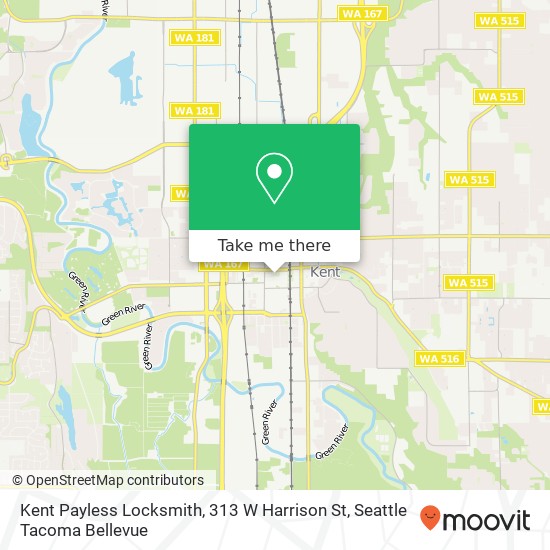 Kent Payless Locksmith, 313 W Harrison St map