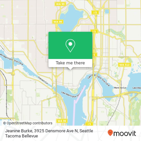 Mapa de Jeanine Burke, 3925 Densmore Ave N