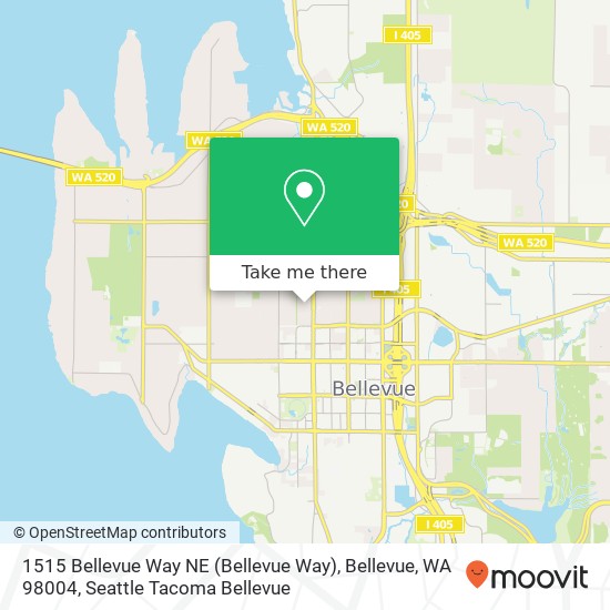 1515 Bellevue Way NE (Bellevue Way), Bellevue, WA 98004 map