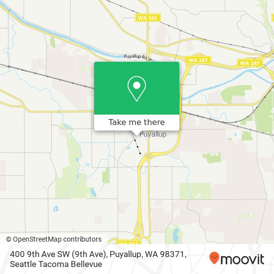 Mapa de 400 9th Ave SW (9th Ave), Puyallup, WA 98371