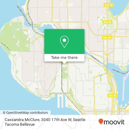 Mapa de Cassandra McClure, 3040 17th Ave W