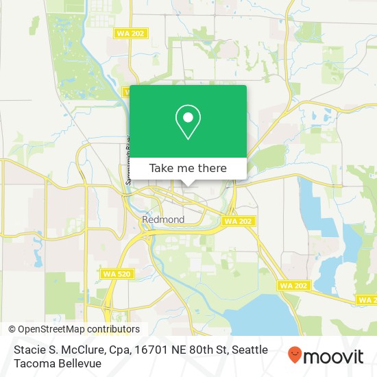 Mapa de Stacie S. McClure, Cpa, 16701 NE 80th St