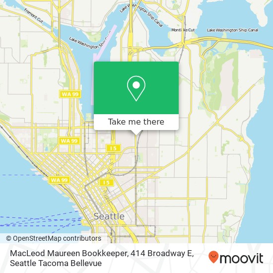 Mapa de MacLeod Maureen Bookkeeper, 414 Broadway E