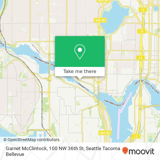 Mapa de Garnet McClintock, 100 NW 36th St