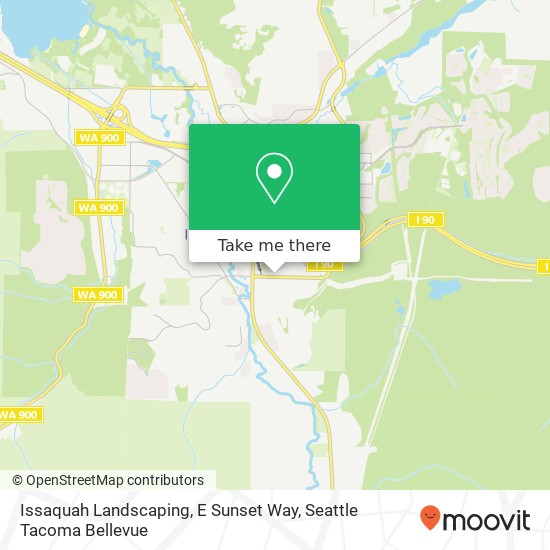 Issaquah Landscaping, E Sunset Way map