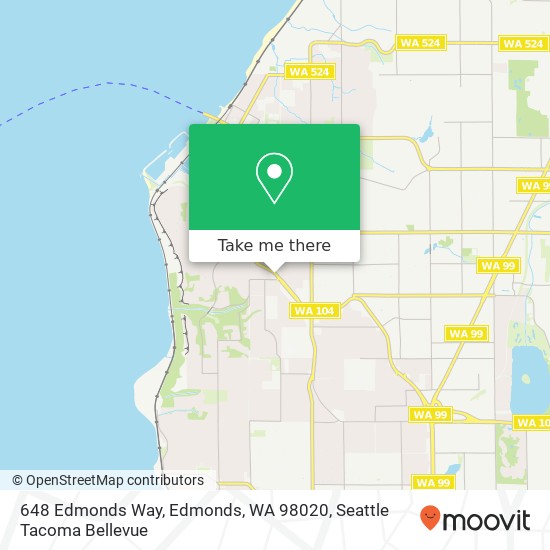 Mapa de 648 Edmonds Way, Edmonds, WA 98020