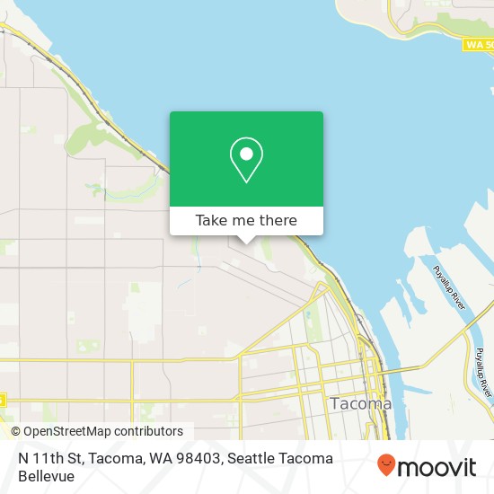 N 11th St, Tacoma, WA 98403 map