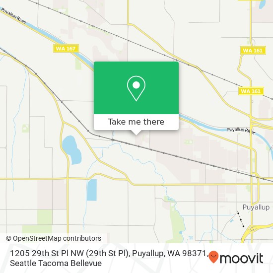 1205 29th St Pl NW (29th St Pl), Puyallup, WA 98371 map