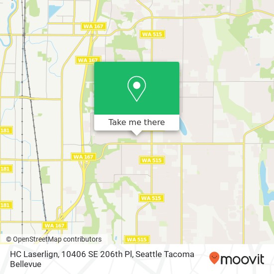 Mapa de HC Laserlign, 10406 SE 206th Pl