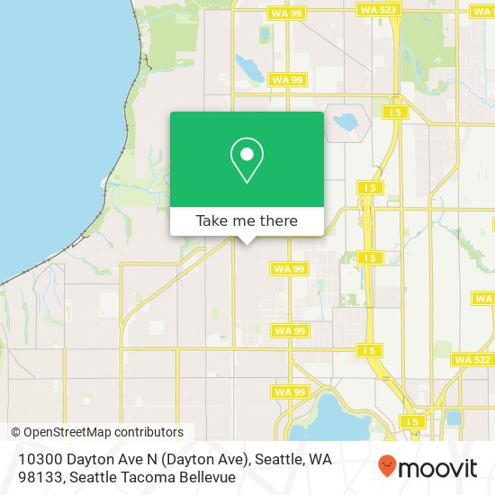 Mapa de 10300 Dayton Ave N (Dayton Ave), Seattle, WA 98133