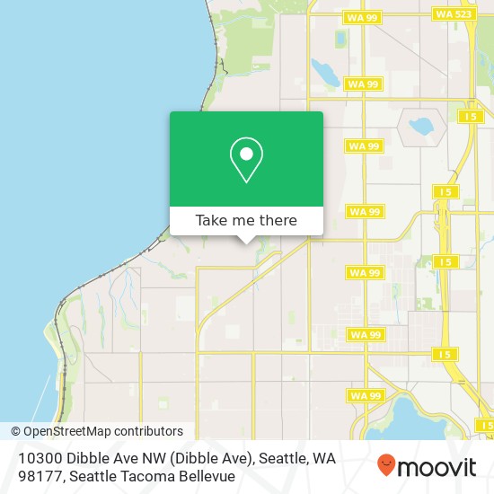 10300 Dibble Ave NW (Dibble Ave), Seattle, WA 98177 map