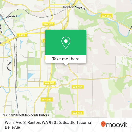 Wells Ave S, Renton, WA 98055 map