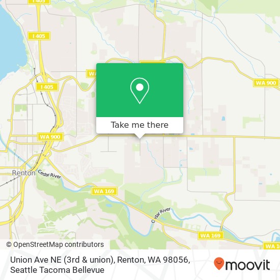 Union Ave NE (3rd & union), Renton, WA 98056 map