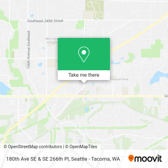 180th Ave SE & SE 266th Pl map