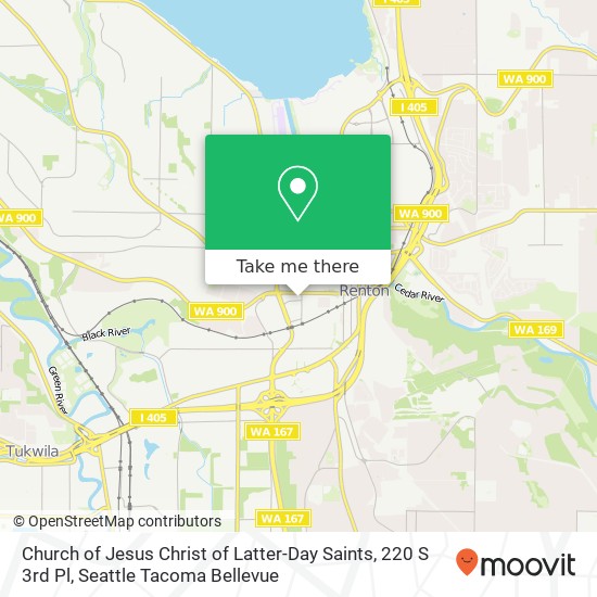 Church of Jesus Christ of Latter-Day Saints, 220 S 3rd Pl map