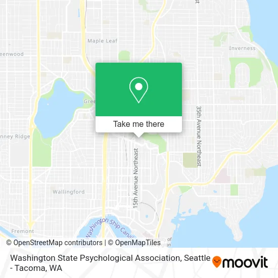 Washington State Psychological Association map