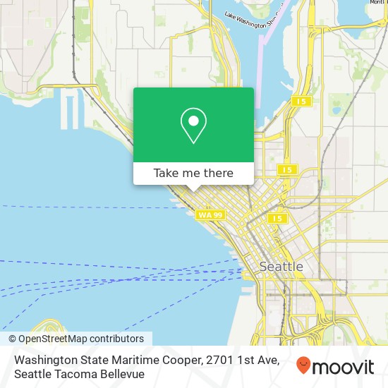 Mapa de Washington State Maritime Cooper, 2701 1st Ave