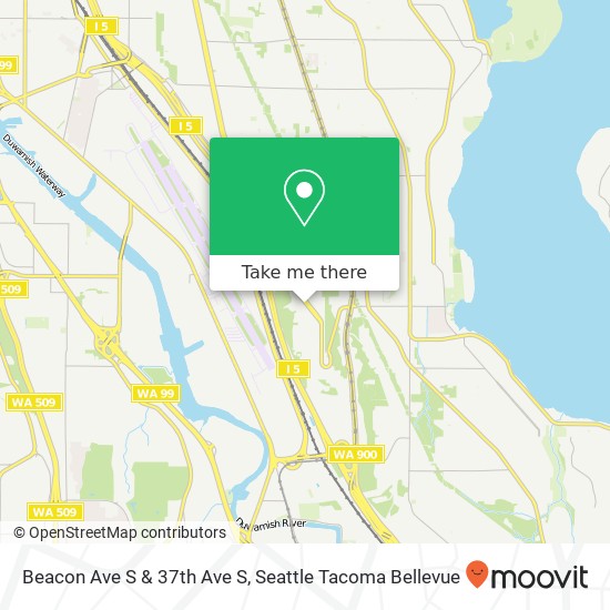 Mapa de Beacon Ave S & 37th Ave S