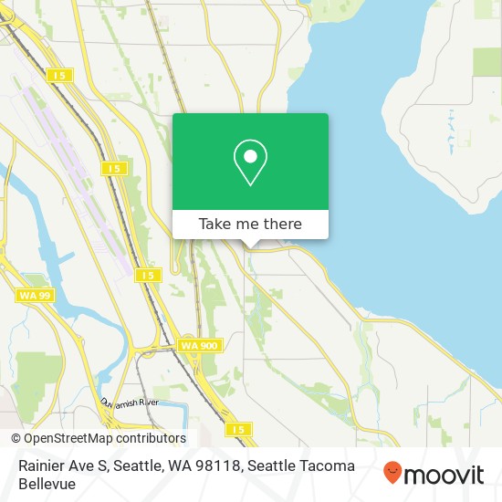 Mapa de Rainier Ave S, Seattle, WA 98118