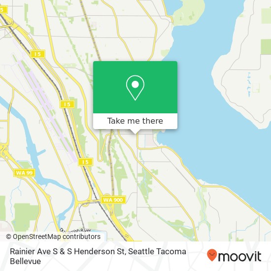 Mapa de Rainier Ave S & S Henderson St