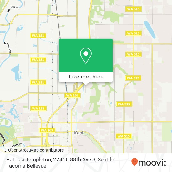 Mapa de Patricia Templeton, 22416 88th Ave S