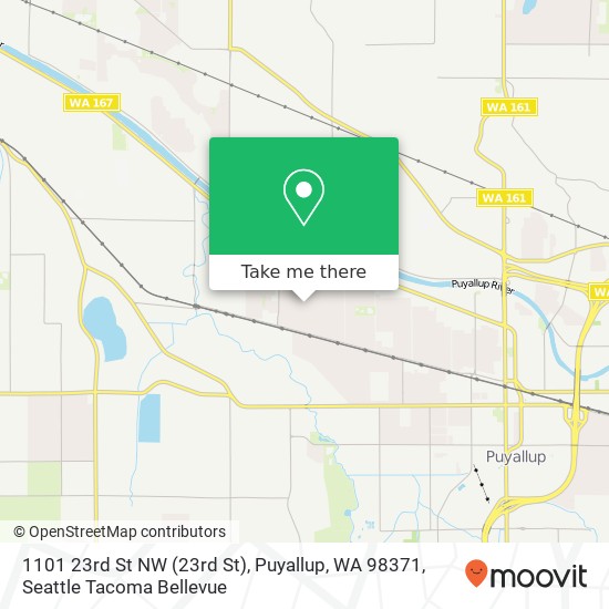 Mapa de 1101 23rd St NW (23rd St), Puyallup, WA 98371