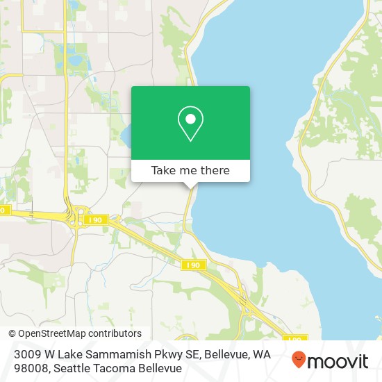 3009 W Lake Sammamish Pkwy SE, Bellevue, WA 98008 map
