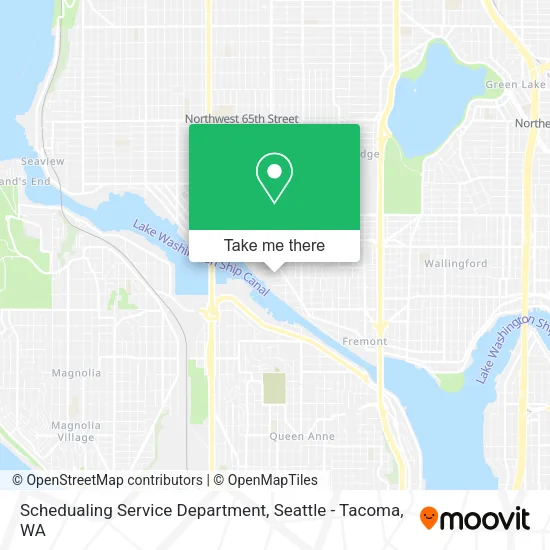 Mapa de Schedualing Service Department