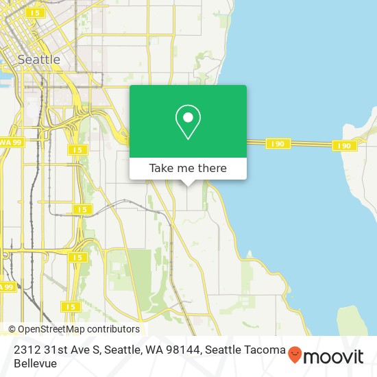 Mapa de 2312 31st Ave S, Seattle, WA 98144