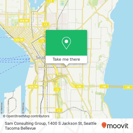 Mapa de Sam Consulting Group, 1400 S Jackson St