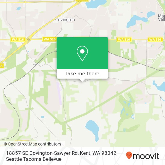 18857 SE Covington-Sawyer Rd, Kent, WA 98042 map