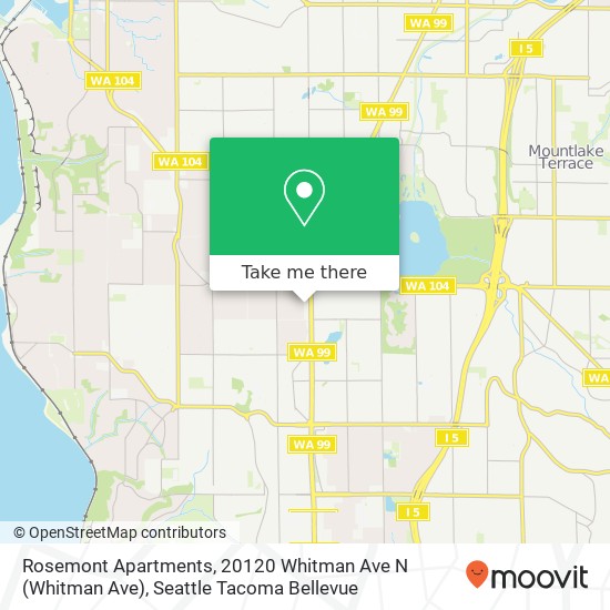 Mapa de Rosemont Apartments, 20120 Whitman Ave N