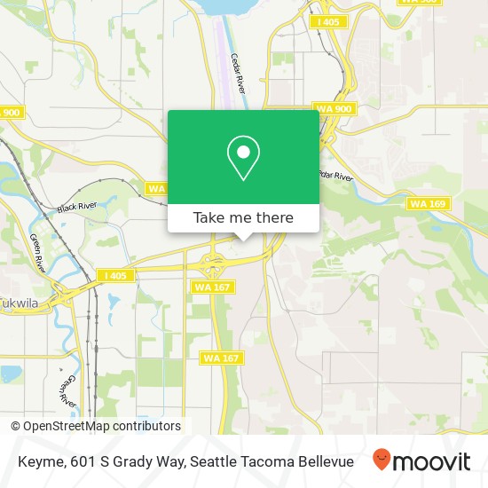 Mapa de Keyme, 601 S Grady Way