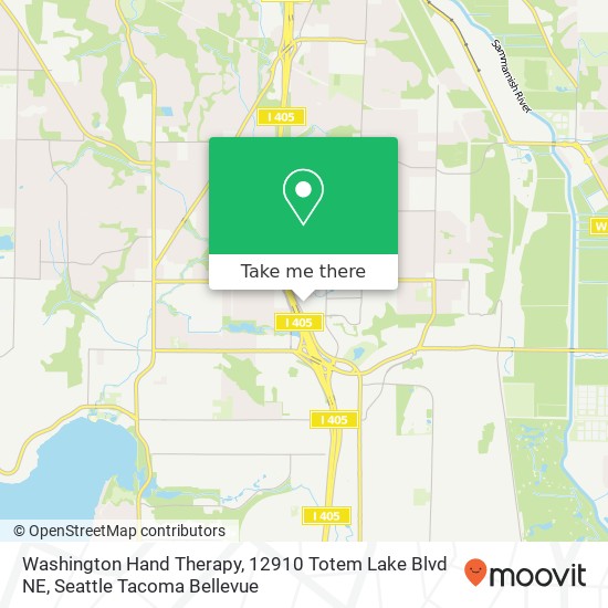 Mapa de Washington Hand Therapy, 12910 Totem Lake Blvd NE