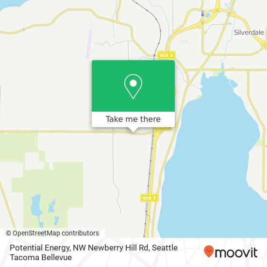 Potential Energy, NW Newberry Hill Rd map