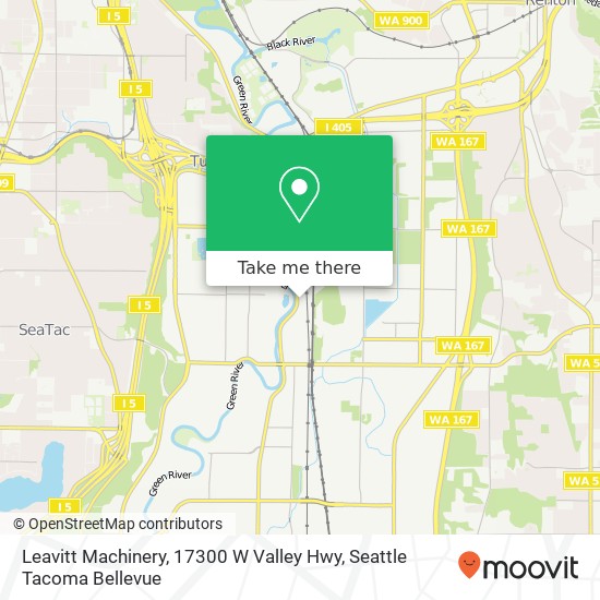 Mapa de Leavitt Machinery, 17300 W Valley Hwy