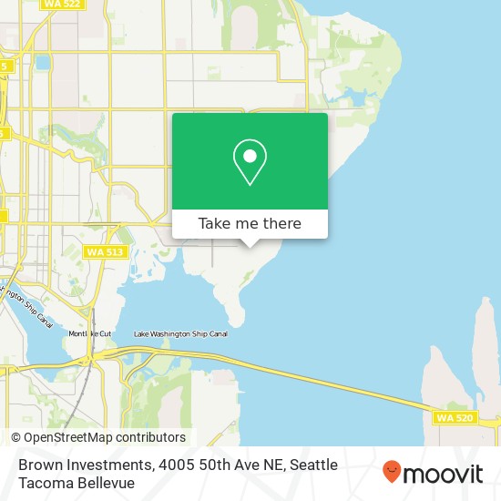 Brown Investments, 4005 50th Ave NE map