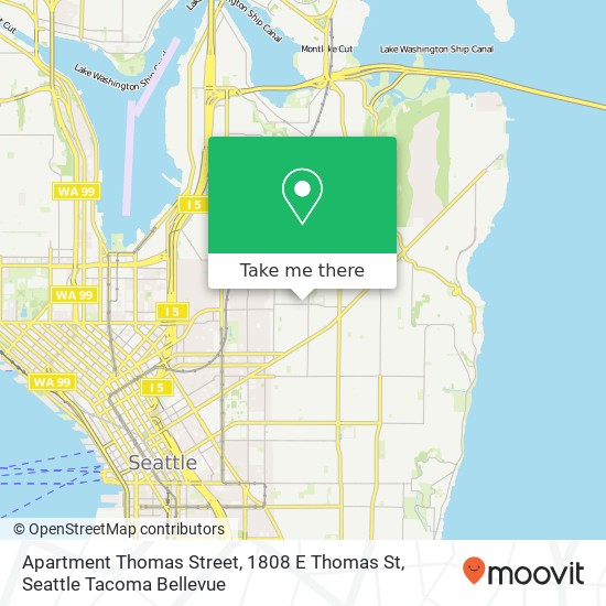 Mapa de Apartment Thomas Street, 1808 E Thomas St