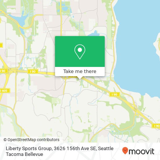 Liberty Sports Group, 3626 156th Ave SE map