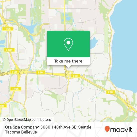 Ora Spa Company, 3080 148th Ave SE map